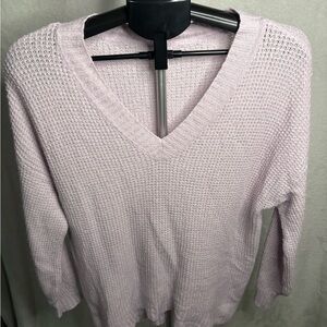 American Eagle Outfitters Soft Lilac V-Neck Sweater